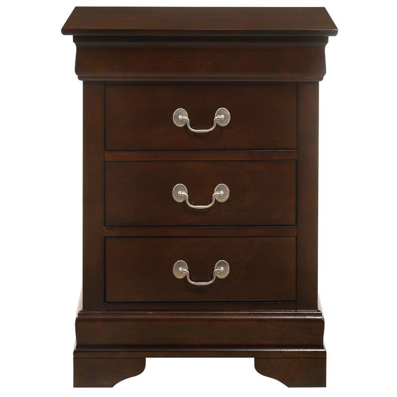 3 Drawer Nightstand for Bedroom,Living Room, 29"H x 21"W x 16"D