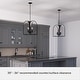 preview thumbnail 16 of 16, Hunter 15" Dukestown 4-Light Lantern Pendant - Kitchen Island, Dining Room, Entry - Contemporary, Industrial, Transitional