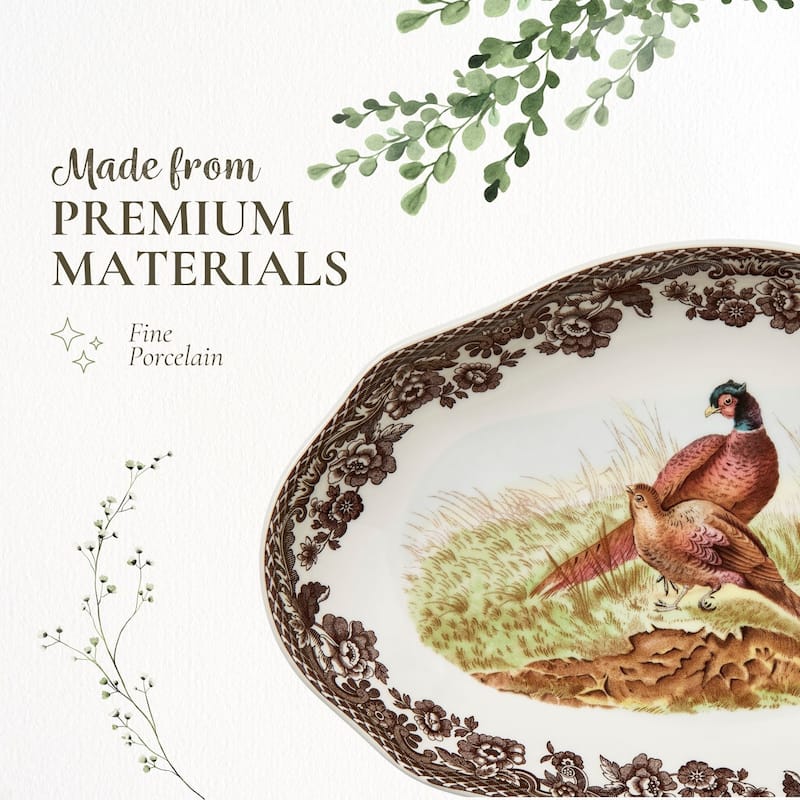Spode Woodland Pickle Side Dish - 8.5 Inch