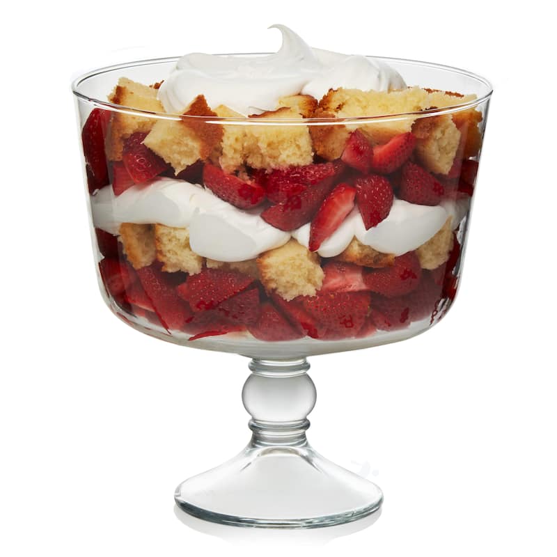 Libbey Selene Footed Glass Trifle Bowl, 9inch Set of 1 Bed Bath