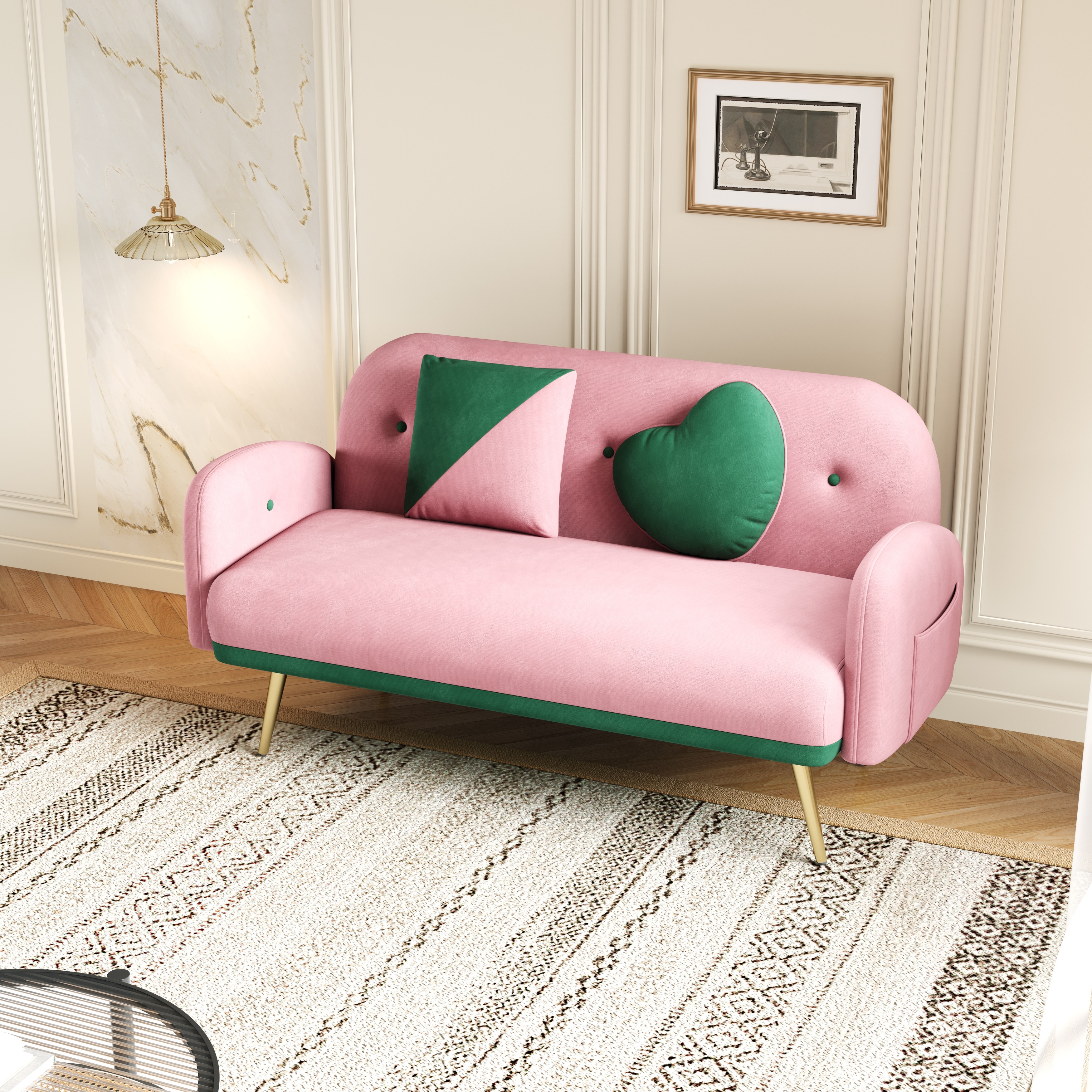 Modern pink shop sofa