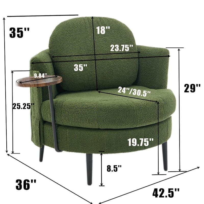 Single Sofa Chair With Footstool