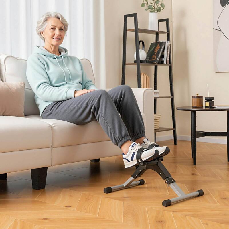 Costway Portable Desk Bike Peddler Machine with Adjustable Resistance - See Details
