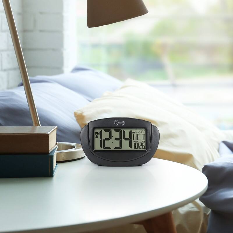 Equity by La Crosse 31022 InstaSet LCD Alarm Clock On Sale Bed Bath & Beyond 35746578