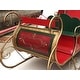 preview thumbnail 3 of 3, Large Iron Classic Christmas Sleigh "Philadelphia II" - 107" L x 47.25" W x 55.5" H