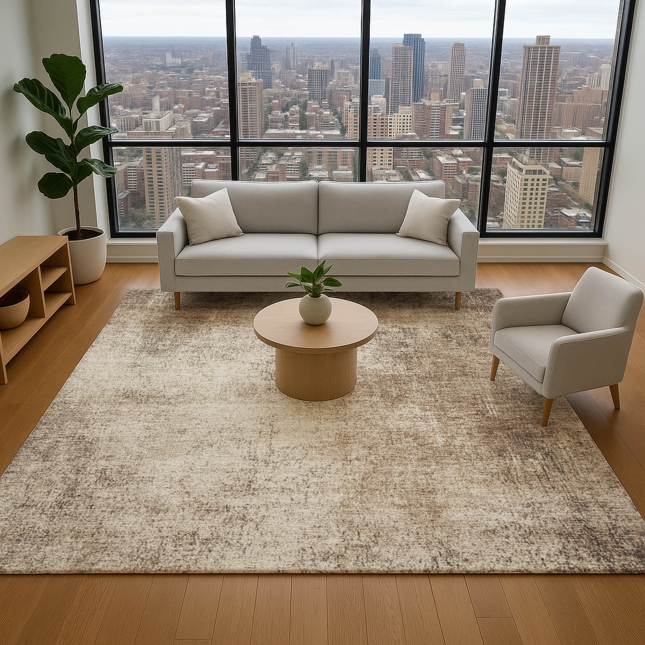 Premium Washable Super Soft Modern Ombre Mayfield Rug
