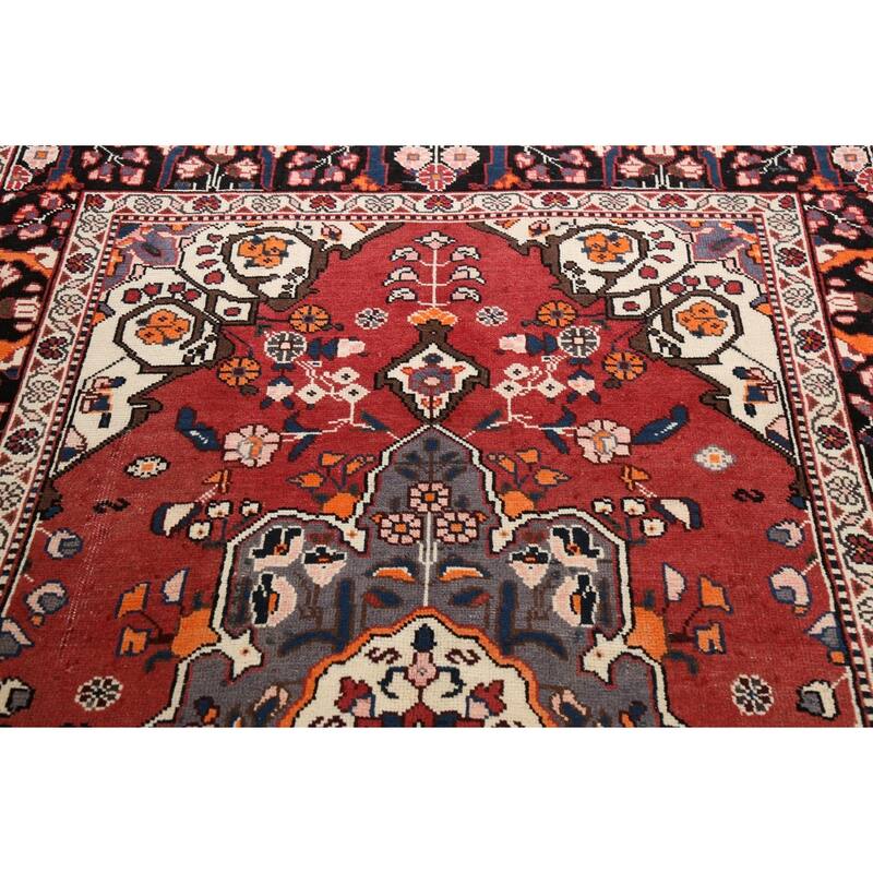 Vegetable Dye Bakhtiari Persian Area Rug Handmade Wool Carpet - 5'2" x 9'11"