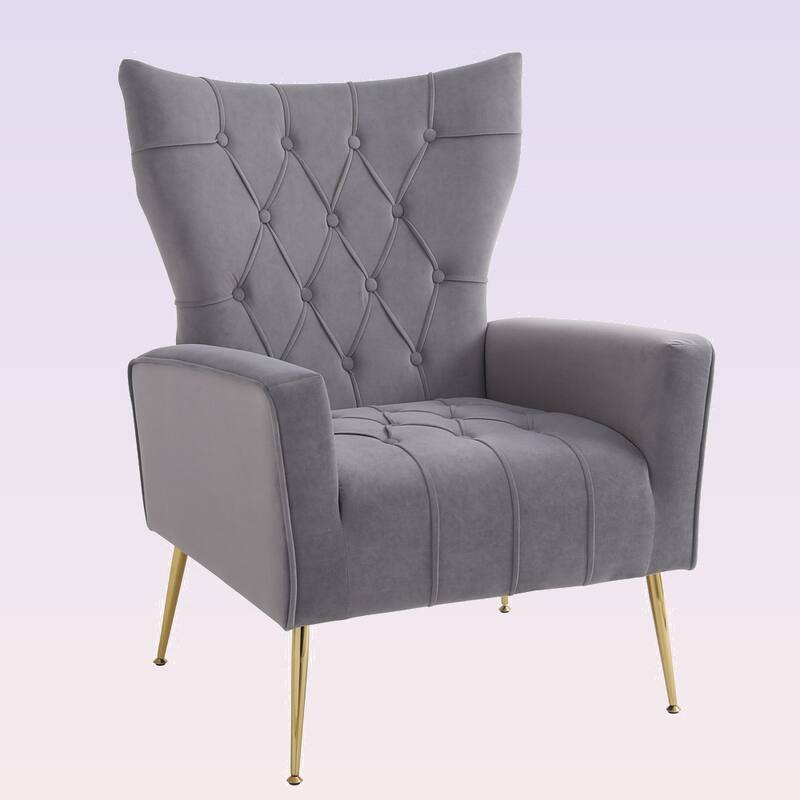 Modern Accent Chair with Ottoman for Living Room