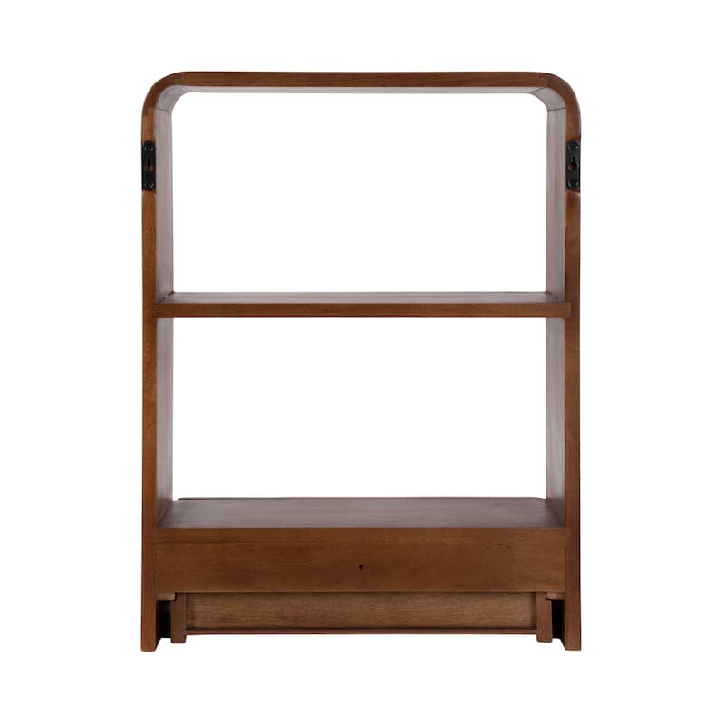 Kate and Laurel Kato Wall Shelf with Drawer