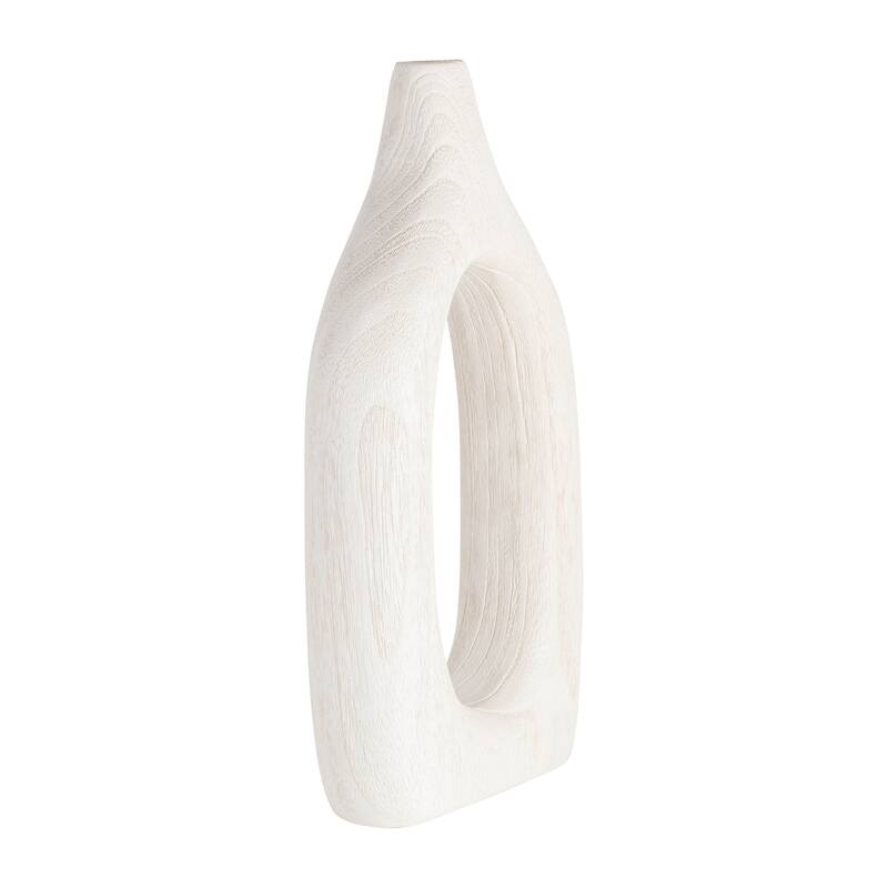 Sagebrook Home Neutral Cut-out Vase.