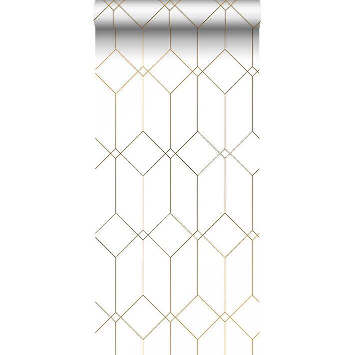 ESTA Home Trilliant White Art Deco Motif Wallpaper