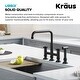 preview thumbnail 89 of 165, Kraus Urbix Industrial Solid Brass Kitchen Faucet