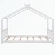 preview thumbnail 20 of 18, Twin Size House Platform Bed with Headboard and Footboard