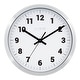 preview thumbnail 1 of 3, La Crosse Clock 404-2626 10 inch Silver Metal Analog Wall Clock