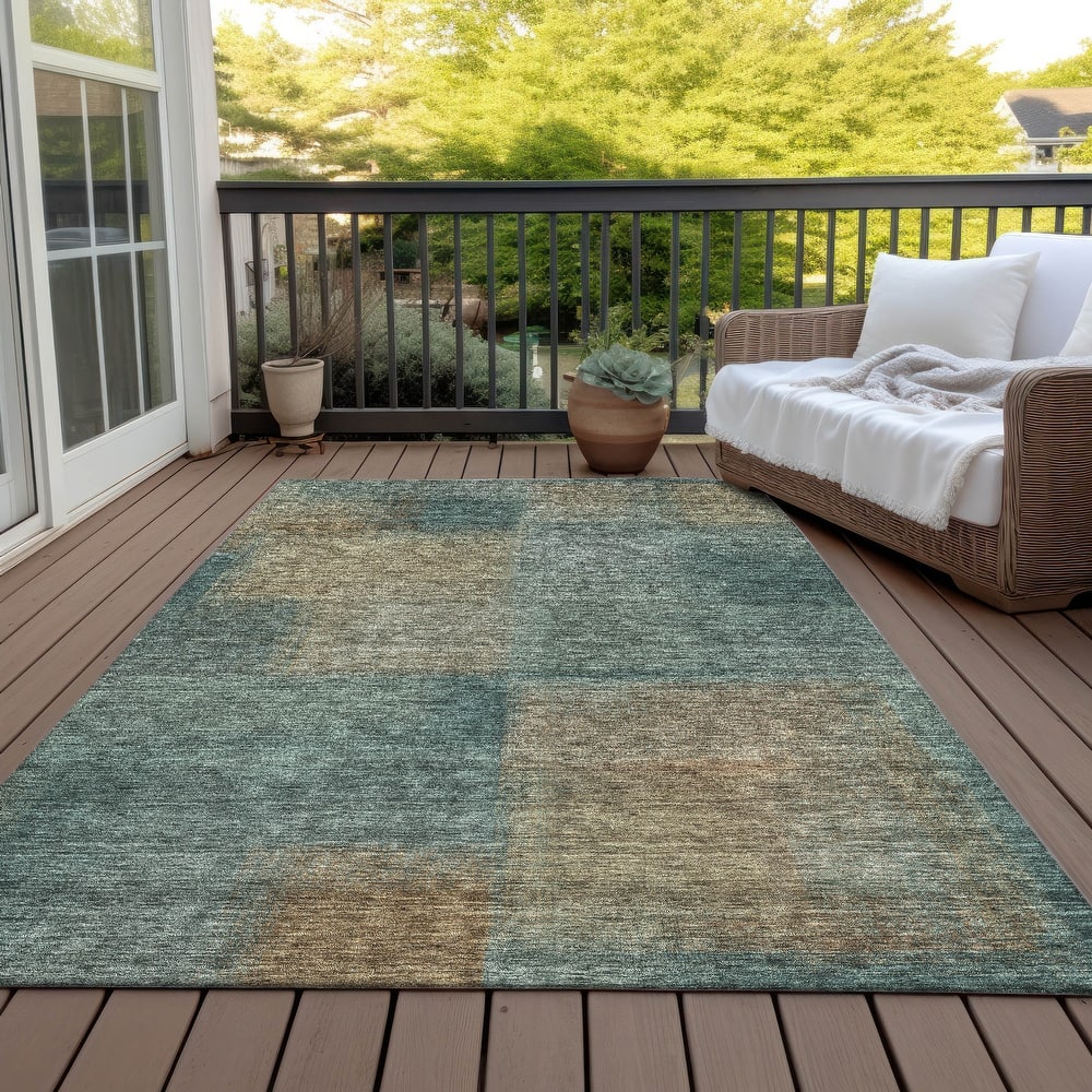 Machine Washable Indoor/ Outdoor Chantille Ombre Rug
