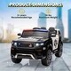preview thumbnail 14 of 12, 12V Kids Ride On Police Car SUV with Remote Control
