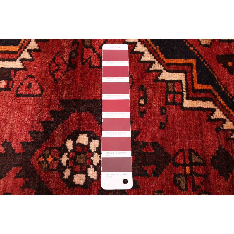 ECARPETGALLERY Hand-knotted Konya Anatolian Dark Red Wool Rug - 3'7 x 9'6