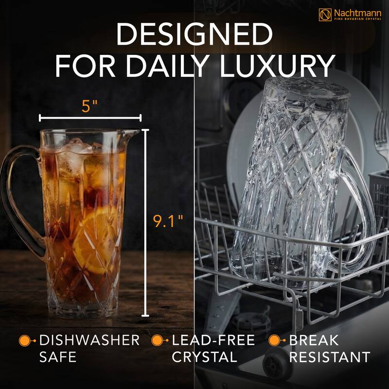 Nachtmann Noblesse Crystal Pitcher - 42 ounces