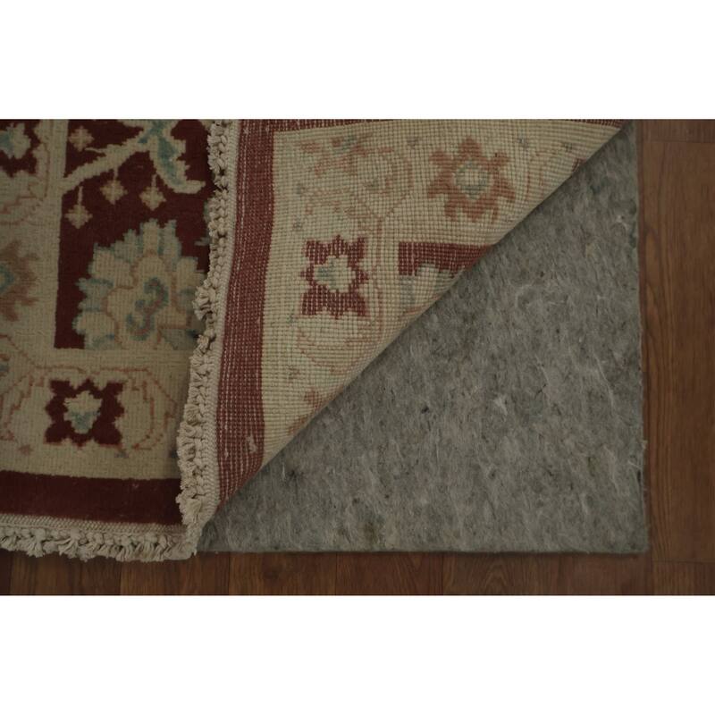 Hand Knotted Oriental 100% Wool Carpet Traditional All-Over Oranges & Rust Ziegler Area Rug - 3' 10'' X 2' 0''