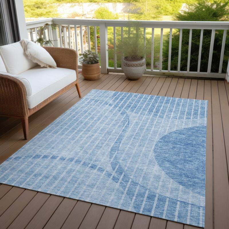 Machine Washable Indoor/ Outdoor Chantille Contemporary Rug
