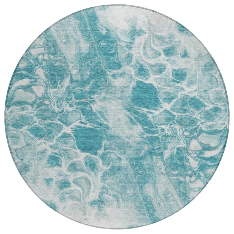 HomeRoots Abstract Transitional Rectangle Outdoor Rug