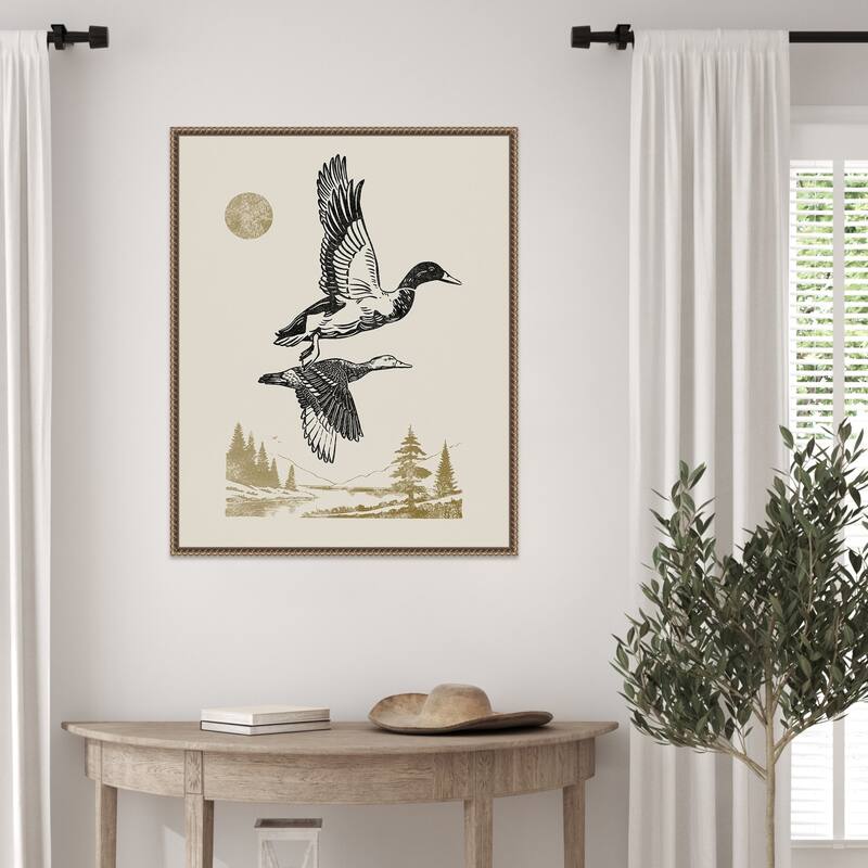 Lake Meditation No. 50 by Victoria Barnes Framed Canvas Wall Art Print