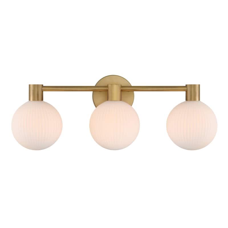 Minka Lavery 2993 Fenton 3 Light 24" Wide Bathroom Vanity Light with - Legacy Brass