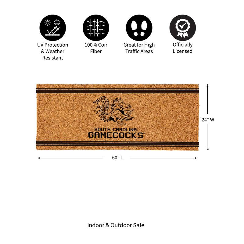 University of South Carolina Monochrome Indoor/Outdoor Coir Door Mat