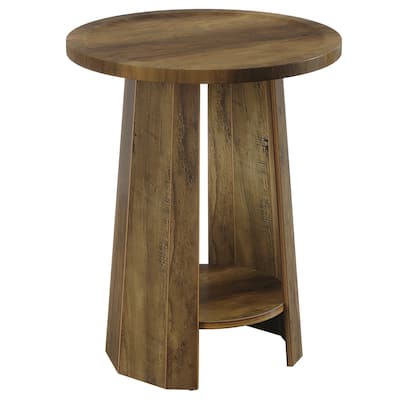 Round End Table Side Table Nightstand for Sofa Couch Living Room