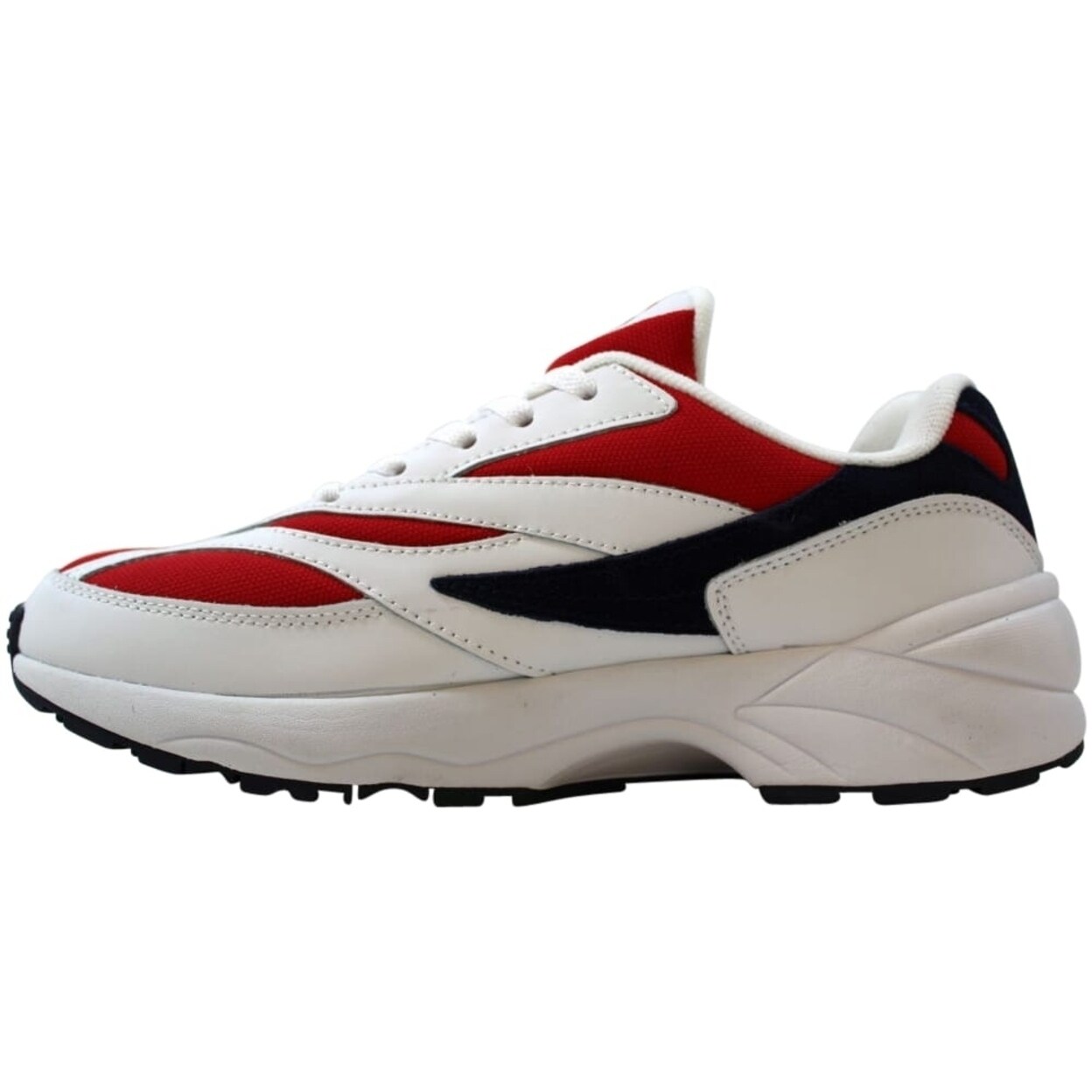 fila red and white shoes