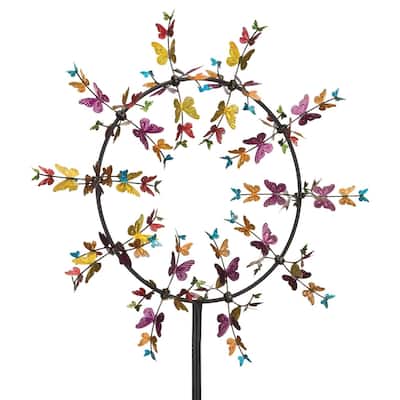 32 Vortex Wind Spinner - Butterflies - 32"X8.75"X91"