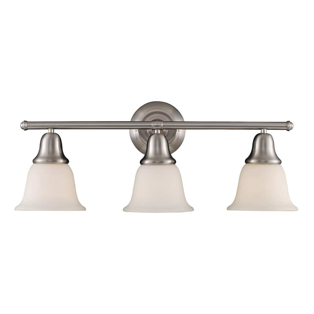 Berwick 27-inch Wide 3-Light Vanity Light in Brushed Nickel - 27