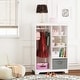 preview thumbnail 2 of 4, COSTARS Kids Dress up Storage with Mirror and Storage Bin,Play Armoire Dresser with Mirror, Pretend Storage Closet