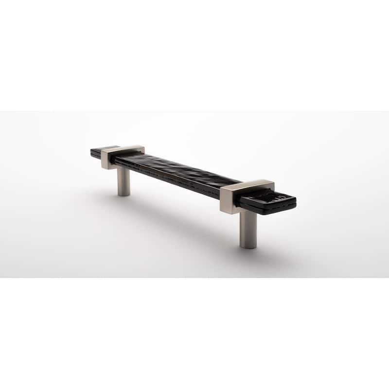 Sietto Adjustable Center to Center 7 Inch Long Handle Cabinet Pull - Satin Nickel