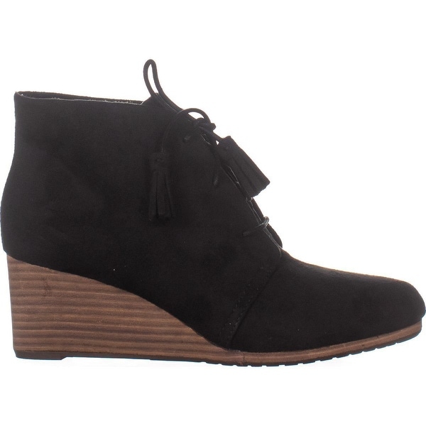dr scholl's dakota wedge booties black