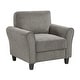 preview thumbnail 9 of 49, Fremont & Park Diboli Chenille 3-Piece Living Room Set - Wood Finish Exposed Feet
