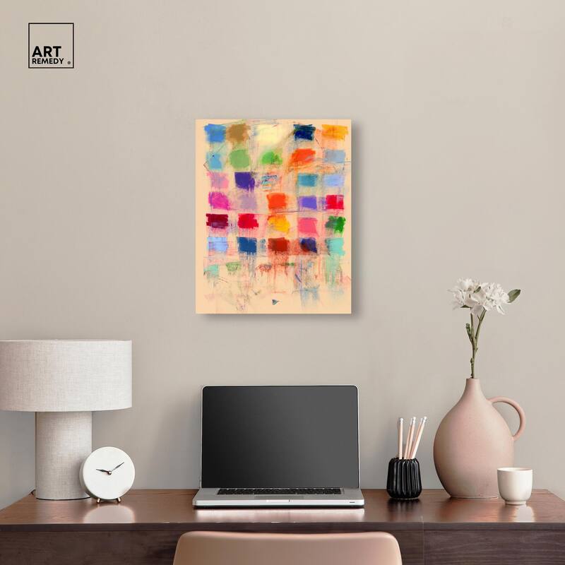 Color Blocks Canvas by Art Remedy, Gallery Wrapped