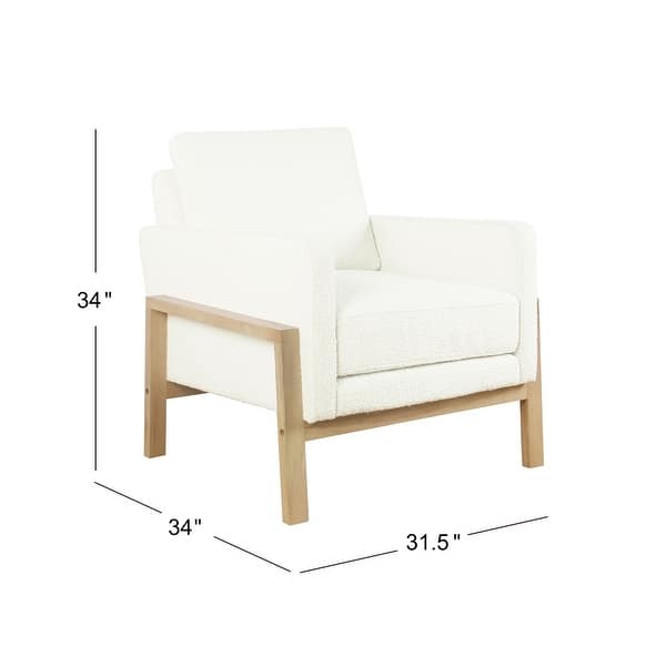 HomePop Modern Wood Frame Accent Chair - Bed Bath & Beyond - 37105848