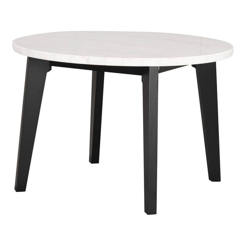 Furniture of America Fieny Modern Genuine White Marble Round 45-inch Dining Table