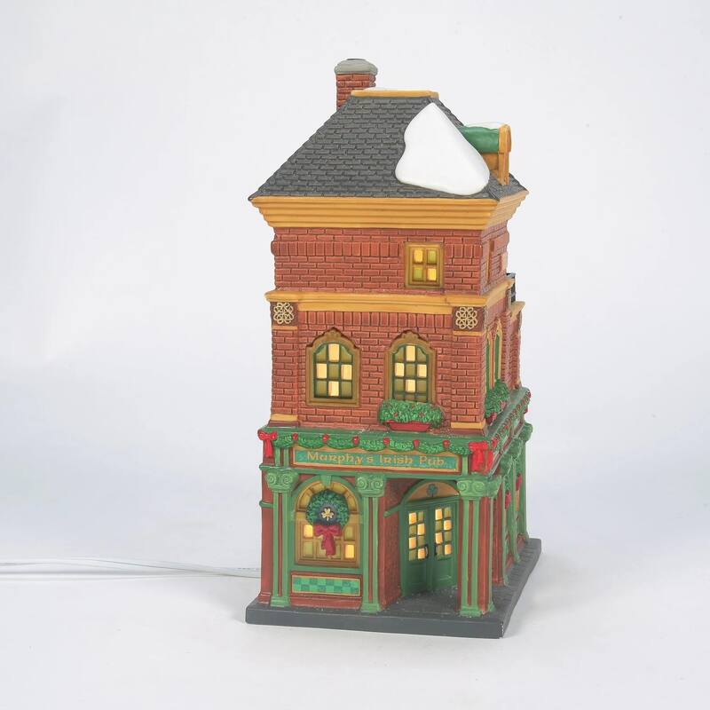 Department 56 Christmas In The City Murphy's Irish Pub Lighted Building - 4025241
