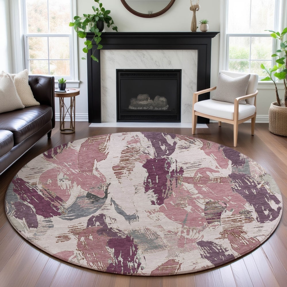 Premium Washable Super Soft Contemporary Strokes Mayfield Rug