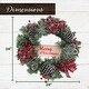 preview thumbnail 2 of 6, Fraser Hill Farm 24-in. Christmas Frosted Wreath