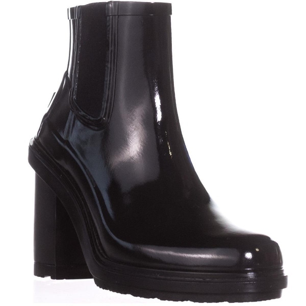 black hunter ankle boots