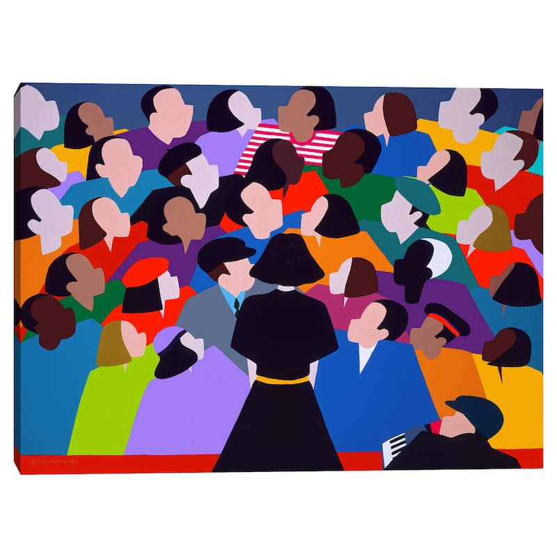 A Tribute to Edith Piaf by Synthia SAINT JAMES Canvas Art Print