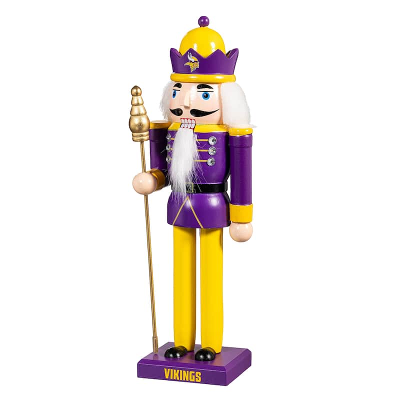 Nutcracker Statue, Minnesota Vikings - 4.53''W x 4.53''H x 13.58