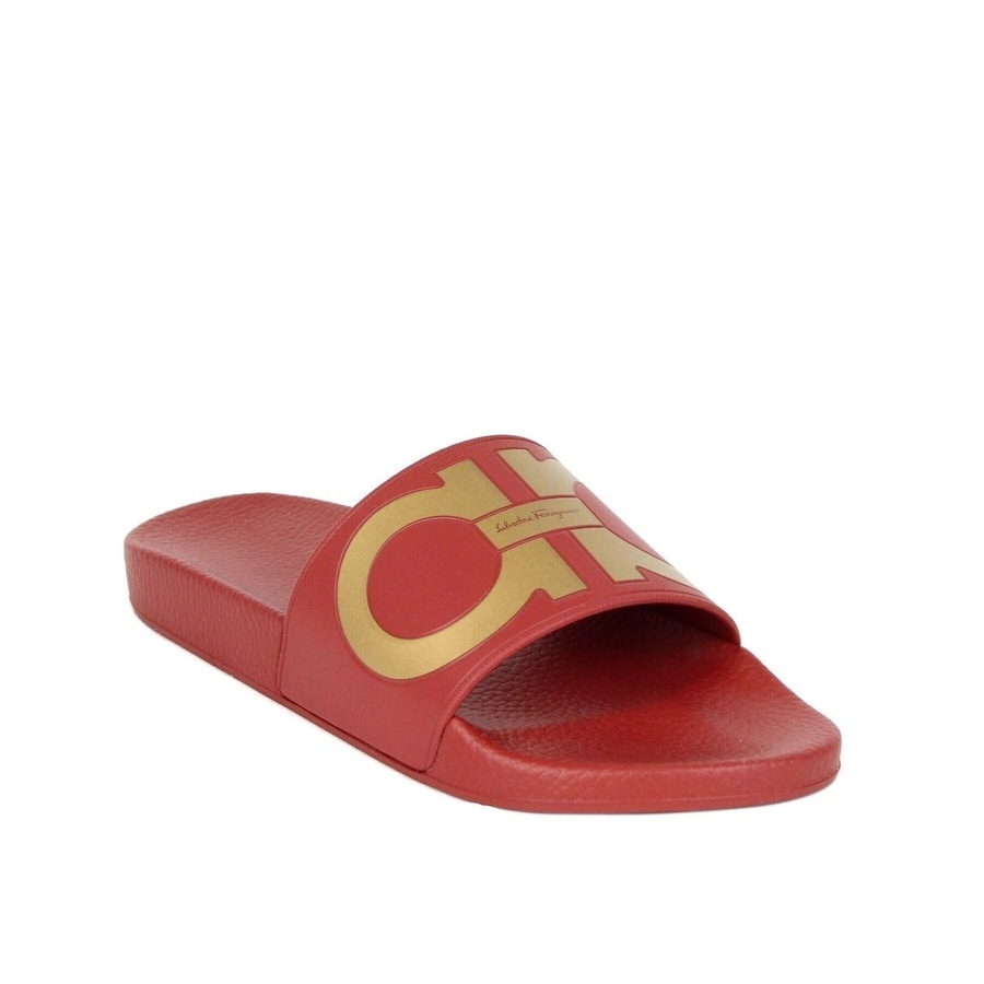 mens red sandals