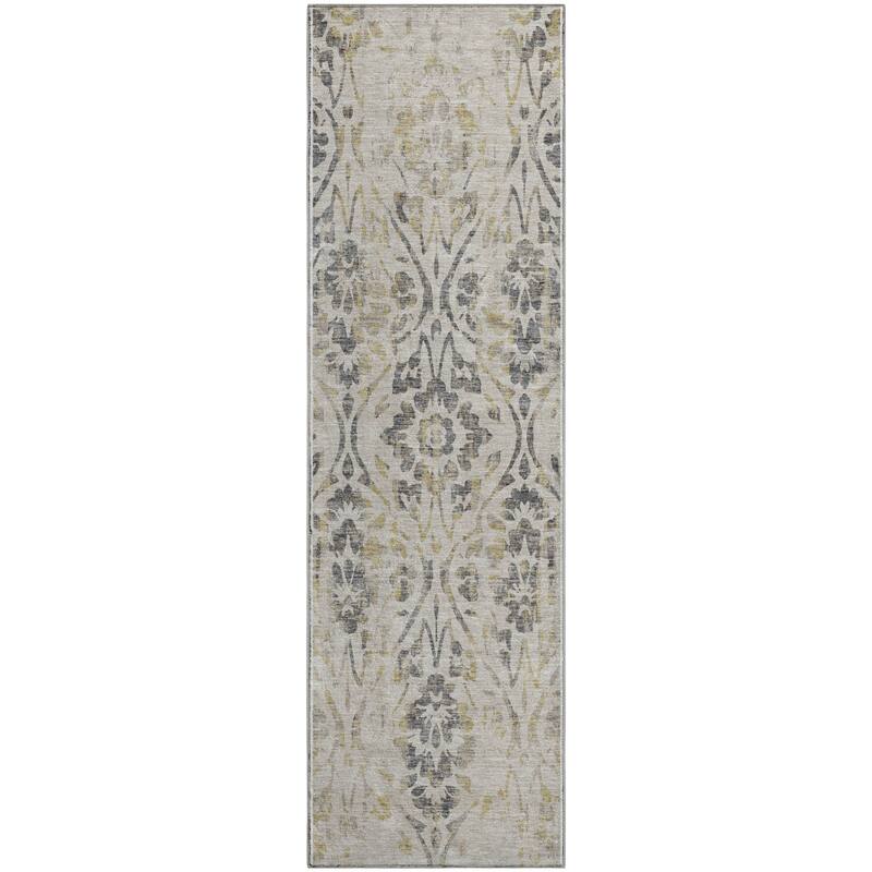 Premium Washable Super Soft Floral Damask Mayfield Rug