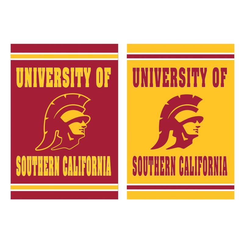 Embossed Suede Flag, Garden Size, University of Southern California
