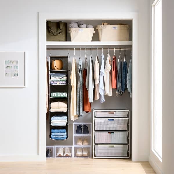 elfa mesh dresser Elfa Classic Wide Drawer Solution Graphite - Bed Bath & Beyond