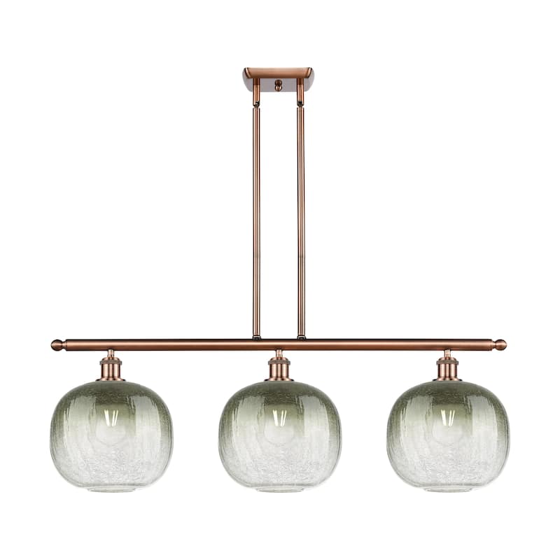 Innovations Lighting Endless Possibilities Ballston - Brookhaven Sphere - 3 Light 37" Stem Hung Island Light